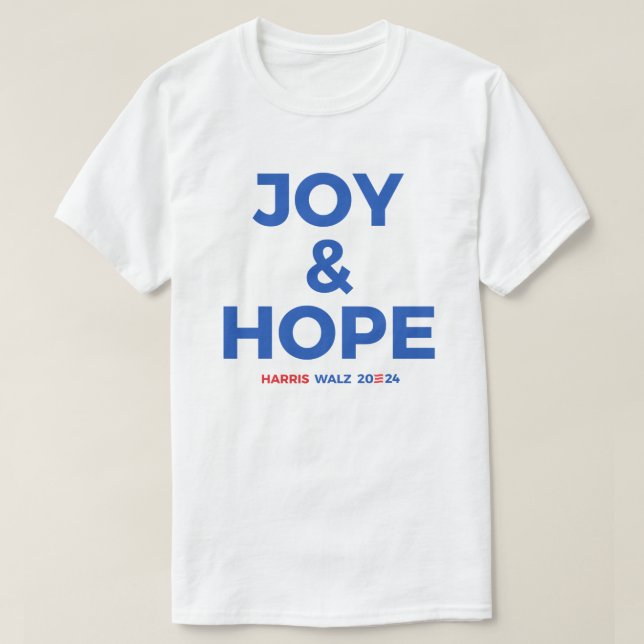Joy and Hope - Harris Walz 2024 T Shirt (Design framsida)