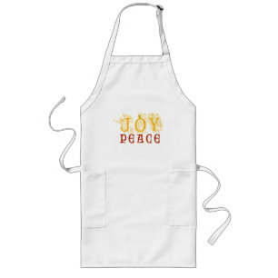 Joy and Peace Apron Långt Förkläde