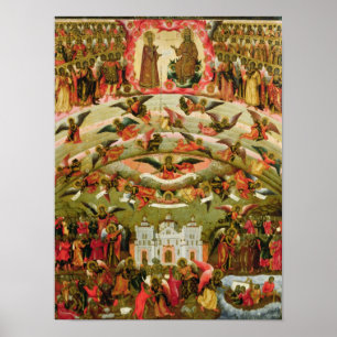 Joy av alla som Sorrow Virgin, 1707 Poster