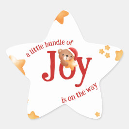 Joy Bear-klanen Stjärnformat Klistermärke