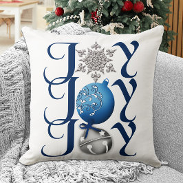 Joy (blå) jul kudde