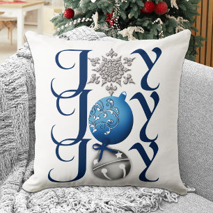 Joy (blå) jul kudde