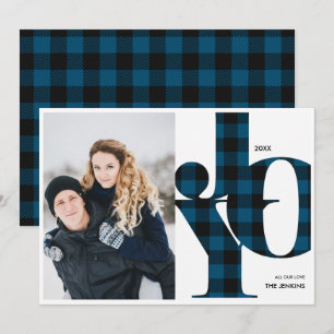 Joy Blue Buffalo Play Photo Helgdag Inbjudningar