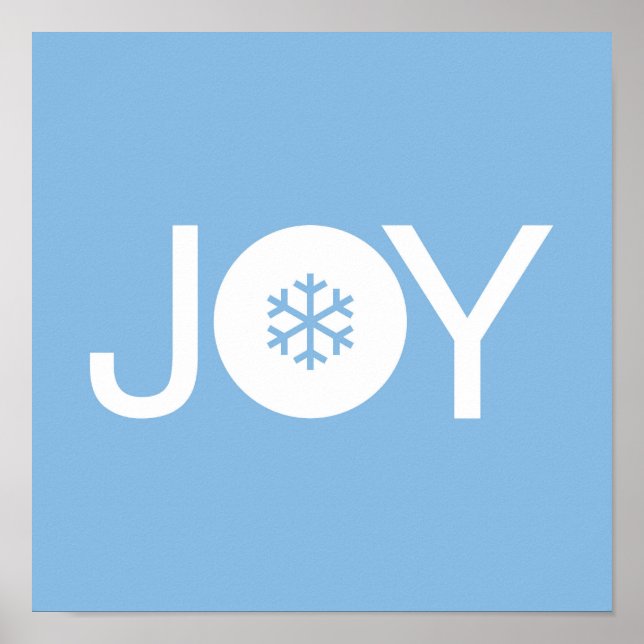 Joy Blue-julen Poster (Framsidan)