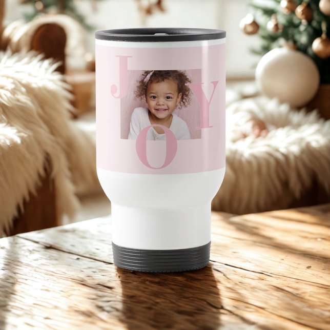 JOY Blush Pink Modern Christmas | Personalized  Resemugg (Skapare uppladdad)