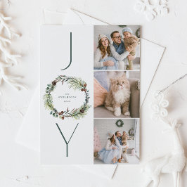 JOY Botanical Gräs, andningsfoto som kollapsar jul Helg Vykort