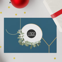 Joy Business Logotyp Glad helg Blue Anpassningsbar