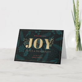 JOY Chic Navy Blue Business Helgdag Card Helgkort