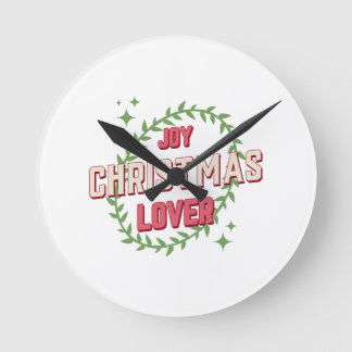 Joy Christmas Lover Rund Klocka