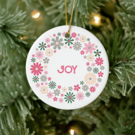 Joy-cirkel (fusion) julgransprydnad keramik