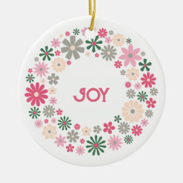 Joy-cirkel (fusion) julgransprydnad keramik