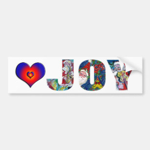 JOY COLORFUL HEARTS MUSICAL SANTA CHRISTMAS PARTY BILDEKAL