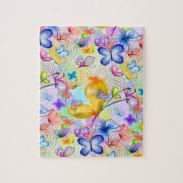 Joy - Cute Butterflies - Vår Pussel (Vertikal)