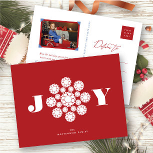 Joy Decorative Flower jul Ornament Elegant Helg Vykort