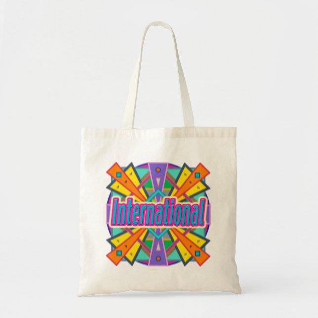 Joy Design "Internationell"-tagg Tygkasse (Framsidan)