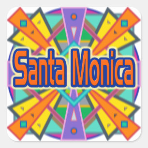 Joy Design "Santa Monica" Stickers Fyrkantigt Klistermärke