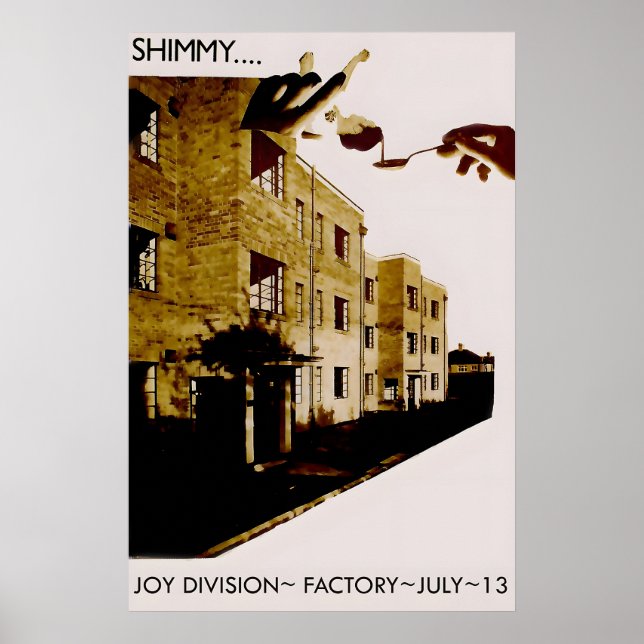 Joy Division 1979 Factory concert Poster Print 1 (Framsidan)