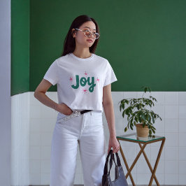 Joy Elegant Söt Jul T Shirt