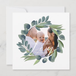 Joy Elegant Watercolor Winter Foliage Wandeans Fot Julkort