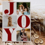 Joy Family Helgdag Collage Photo Cards Julkort<br><div class="desc">Fira säsongen med vårt familjefoto-helgdag-kort - perfekten till att  ett hälsning med din familj och dina vänner i helgdag!</div>