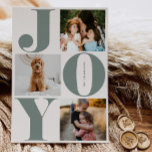 Joy Family Helgdag Collage Photo Cards Julkort<br><div class="desc">Fira säsongen med vårt familjefoto-helgdag-kort - perfekten till att  ett hälsning med din familj och dina vänner i helgdag!</div>