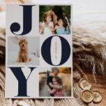 Joy Family Helgdag Collage Photo Cards Julkort<br><div class="desc">Fira säsongen med vårt familjefoto-helgdag-kort - perfekten till att  ett hälsning med din familj och dina vänner i helgdag!</div>