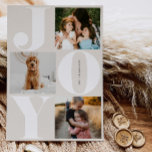 Joy Family Helgdag Collage Photo Cards Julkort<br><div class="desc">Fira säsongen med vårt familjefoto-helgdag-kort - perfekten till att  ett hälsning med din familj och dina vänner i helgdag!</div>