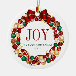 Joy Family Namn-julfransen Julgransprydnad Keramik