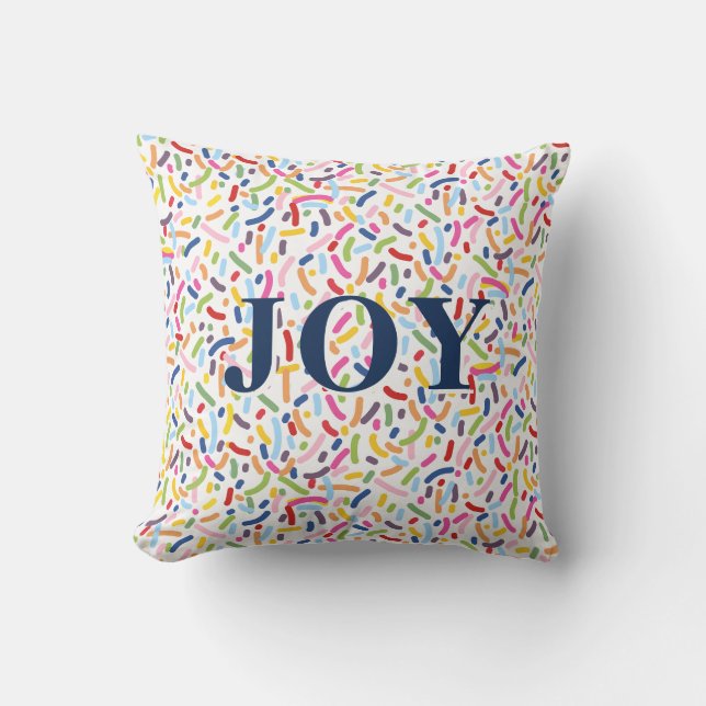 JOY Färgglatt Sprinkle-mönster Kudde (Framsida)
