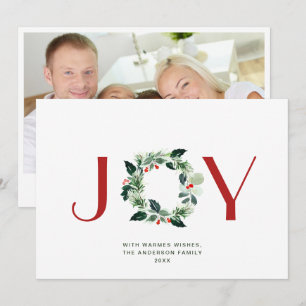 JOY Festiv Julkrans Julhälsning Julkort