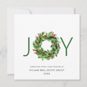 JOY Festiv Julkrans Julhälsning Julkort