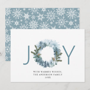 JOY Festiv Julkrans Julhälsning Julkort
