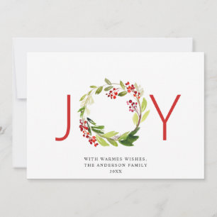JOY Festiv Julkrans Julhälsning Julkort