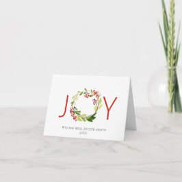 JOY Festive Holly Berry Wandejul Hälsning Helgkort