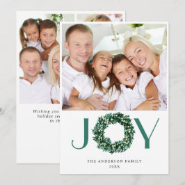 JOY Festive Holly Wandejul PHOTO Hälsning Julkort