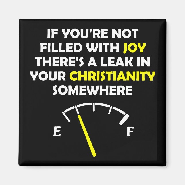 Joy Filling Christian Citotes Ord Magnet (Framsidan)