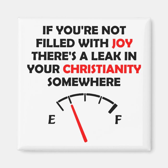 Joy Filling Christian Citotes Ord Magnet (Framsidan)