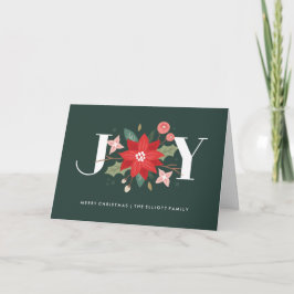 Joy Flourish Greeting Card - Gräs Helgkort
