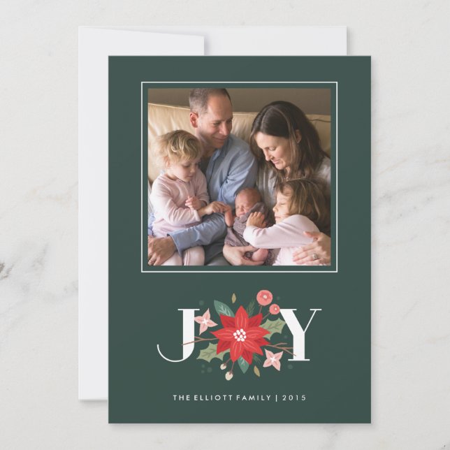 Joy Flourish Helgdag Card - Gräs Julkort (Framsida)