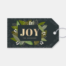 JOY Foliage & Berry Navy Blue jul GIft Märkre