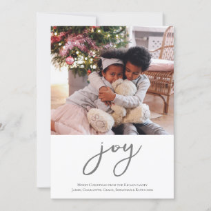 Joy för Photo Säsonhälsningars Julkort
