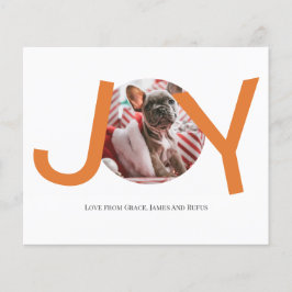 Joy-fotokort för BUDGET God jul