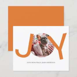 Joy-fotokort för BUDGET God jul