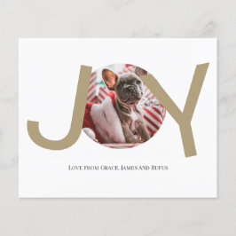 Joy-fotokort för BUDGET God jul