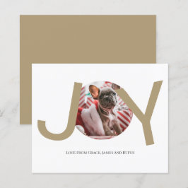 Joy-fotokort för BUDGET God jul