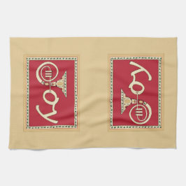 Joy Fransk Horn Helgdag Kökshandduk