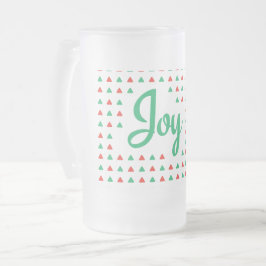 Joy Frosted Glass Beer Mugg