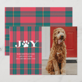 JOY Fyllda Pälsdjurs Foto Julkort Inbjudningar