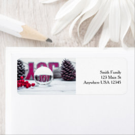 Joy Glass Boll Helgdag Collection Returadress Etikett