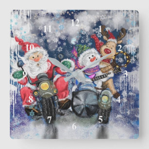 Joy - God jul Fyrkantig Klocka